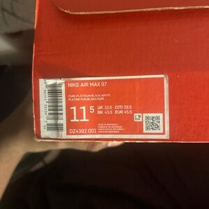 Nike Air Max 97 in Platinum and Black